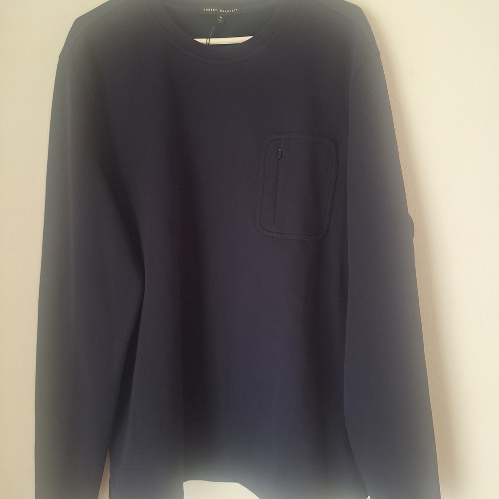 Minimalist Norstrom Designer Robert Barakett Navy Sweatshirt Sz XL NWT